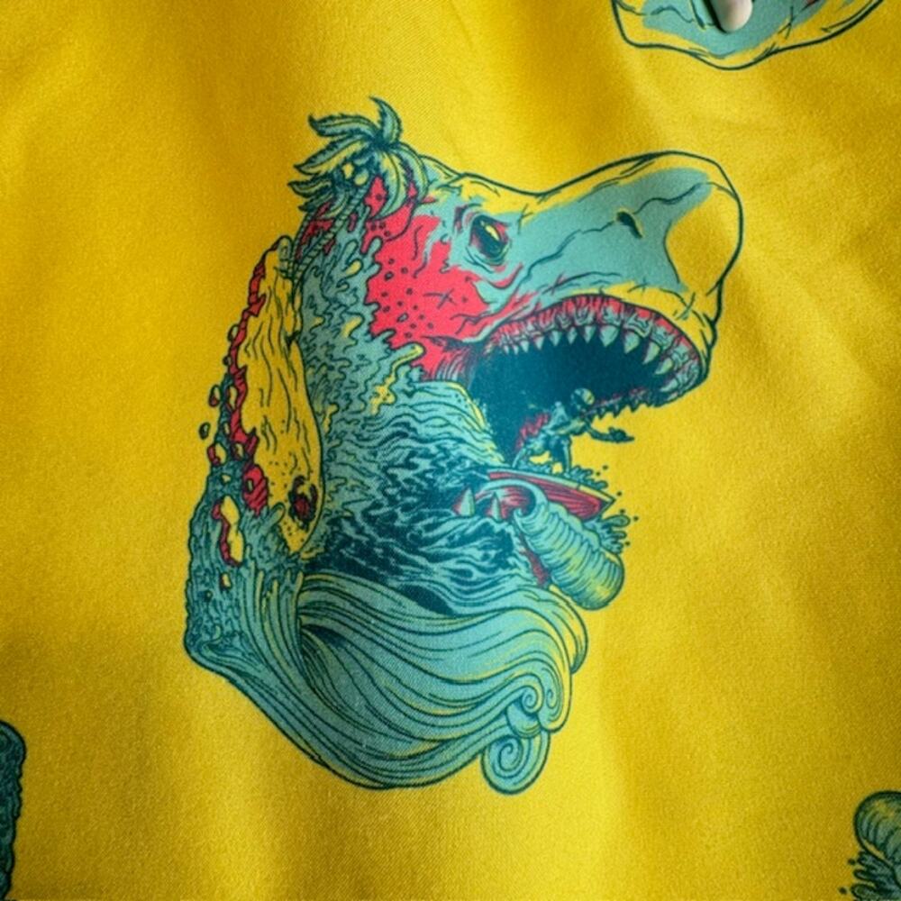 Seventh. Inc Shark Eating Swim Trunks Large Yellow - Picture 6 of 12